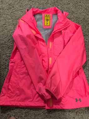 Under Armour Bright Pink Packable Hooded Jacket
